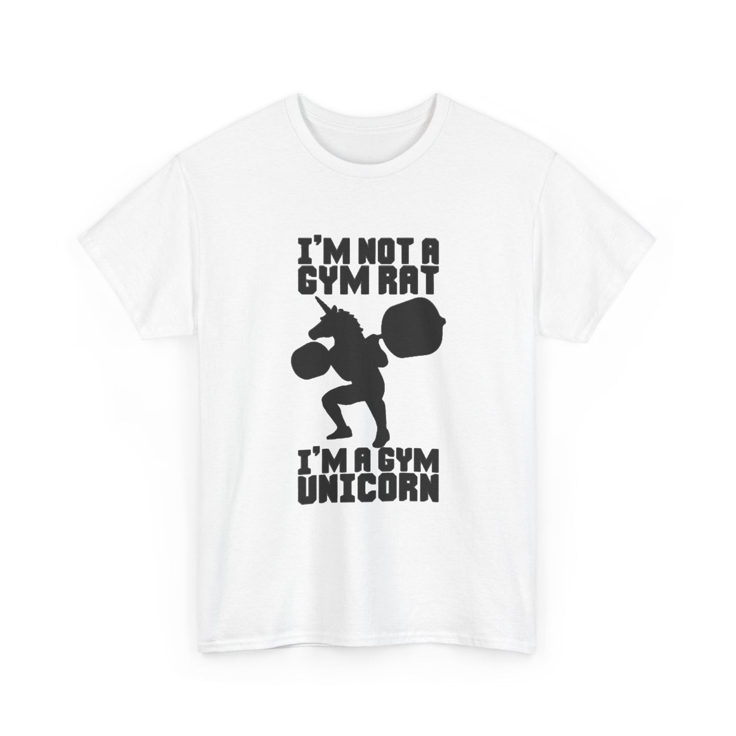 Gym Rat Shirt Funny Lifting Gear Workout Training Comedy Unisex Heavy Cotton Tee