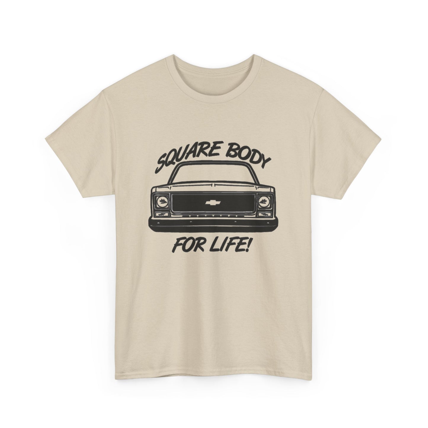 Squarebody For Life Chevy Graphic T Shirt Unisex Heavy Cotton Tee NEW