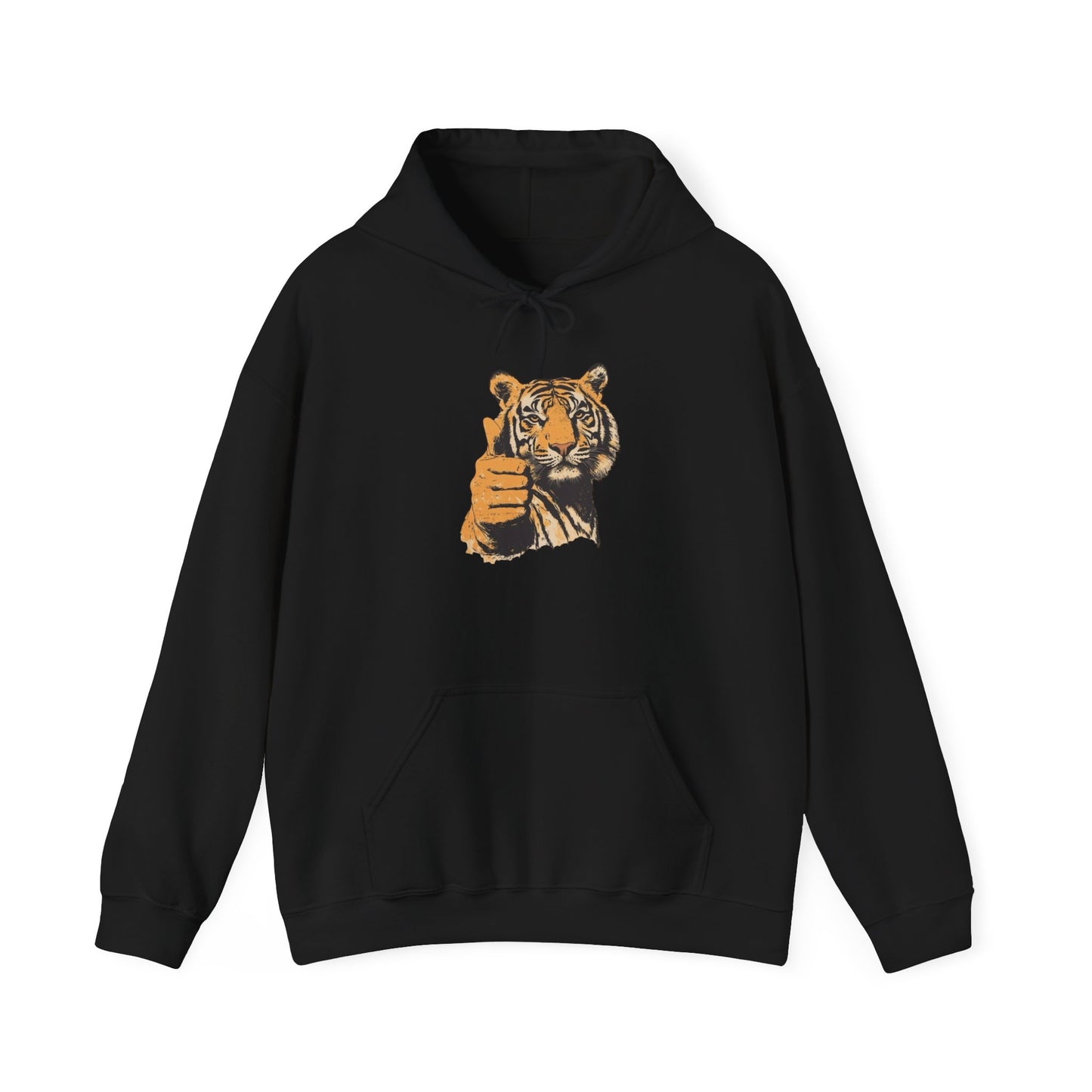 Tiger Thumbs Up Graphic Hoodie Unisex Heavy Blend™ Hooded Sweatshirt