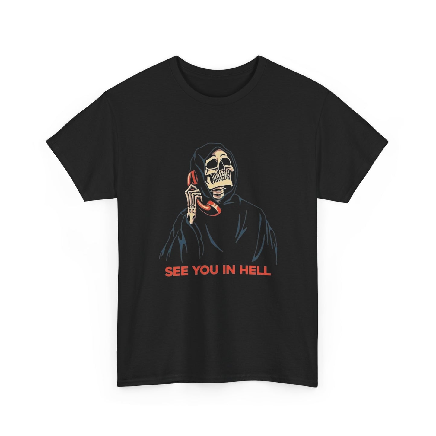 See You In Hell Graphic T Shirt NEW ADULT TEE VINTAGE