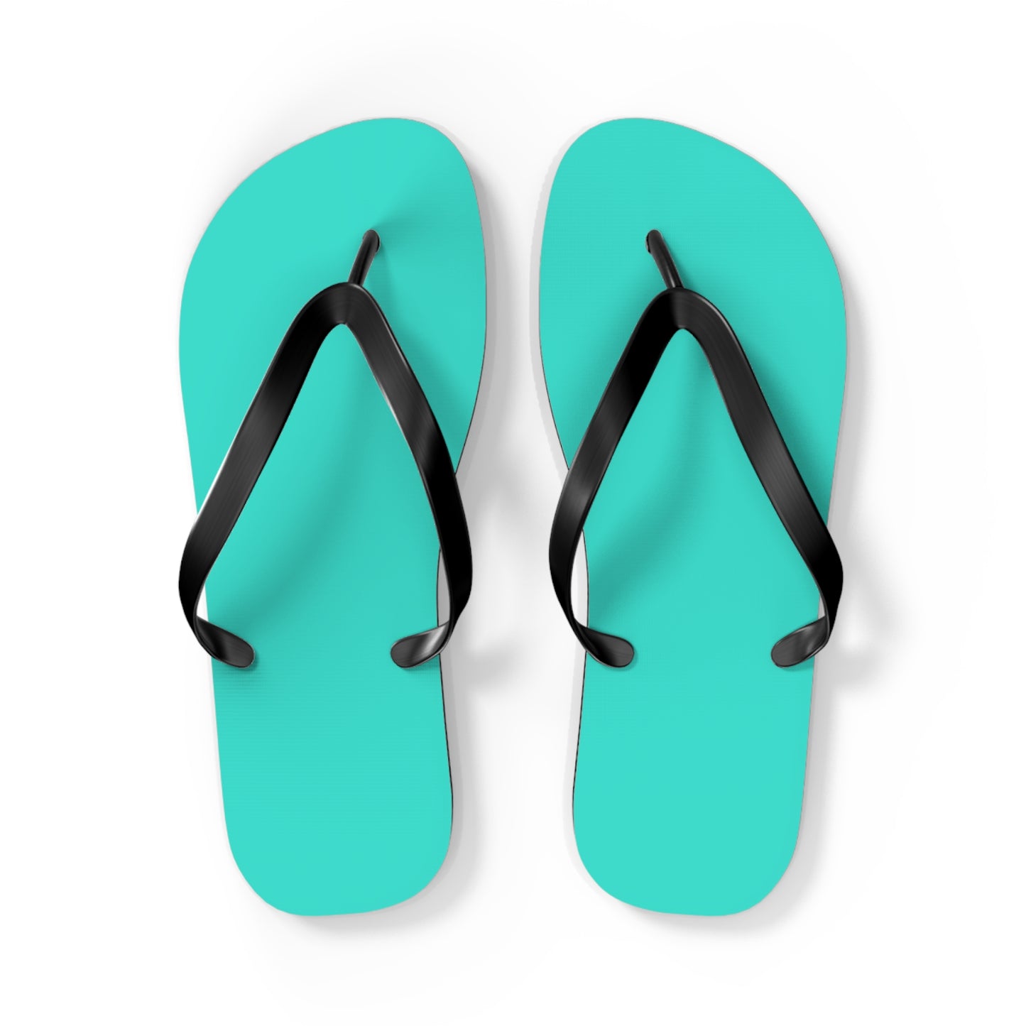 Neon Turquoise Flip Flops, Sandals Slides, Summer Footwear, Brand New