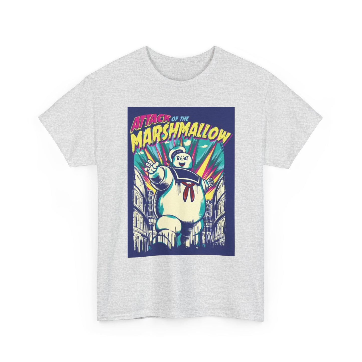 Attack Of The Marshmallow T Shirt BRAND NEW Apparel Unisex Heavy Cotton Tee