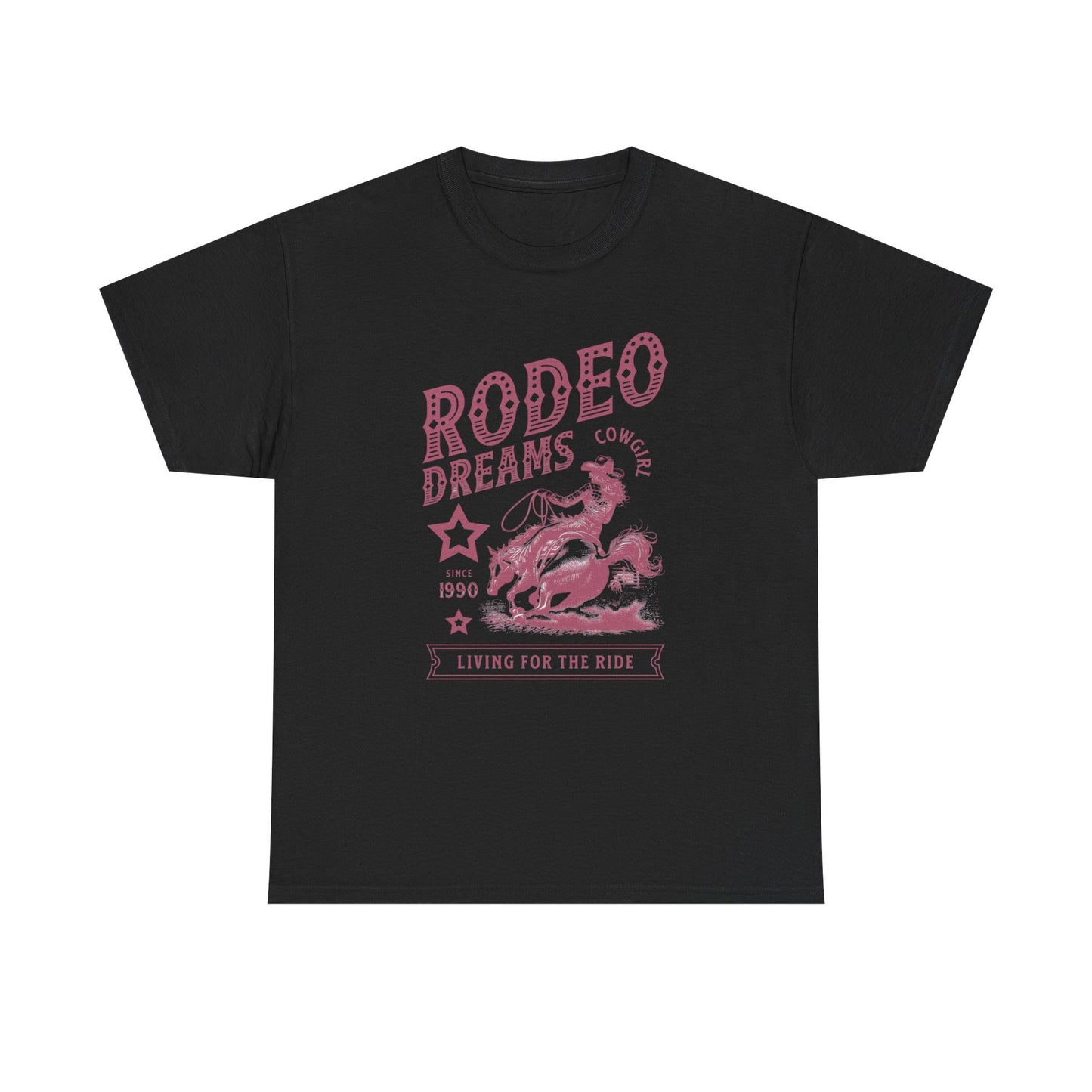 Cowgirl Rodeo Dreams Graphic T Shirt Unisex Heavy Cotton Tee