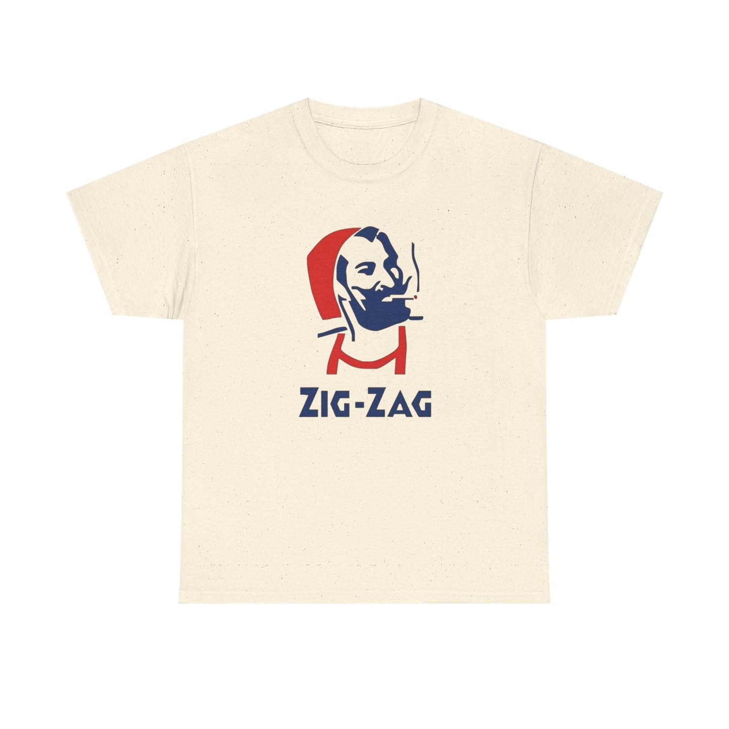 Zig Zag Retro Logo Graphic T Shirt Unisex Heavy Cotton Tee