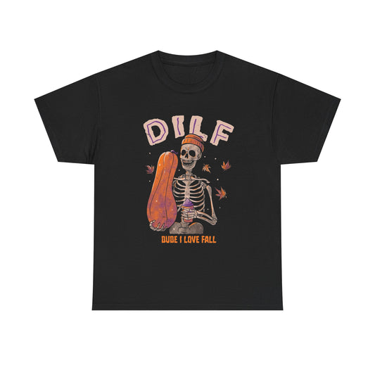 Dude I Love Fall Vintage Graphic T-Shirt, Unisex Cotton Shirt