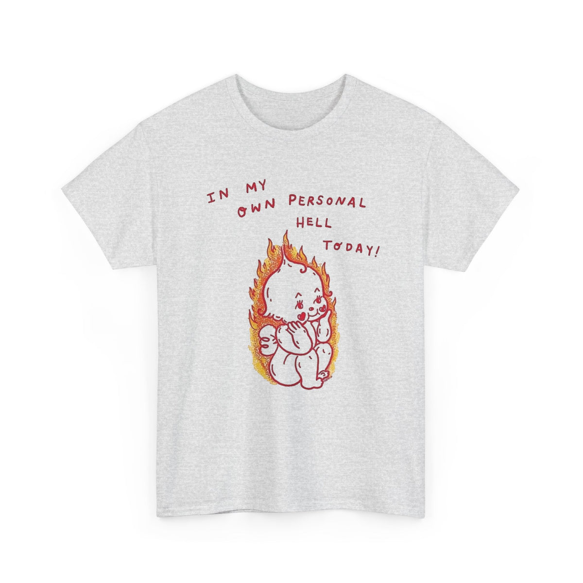 Personal Hell Flaming T-Shirt | Funny Dark Humor Graphic Tee Men's Graphic Tee