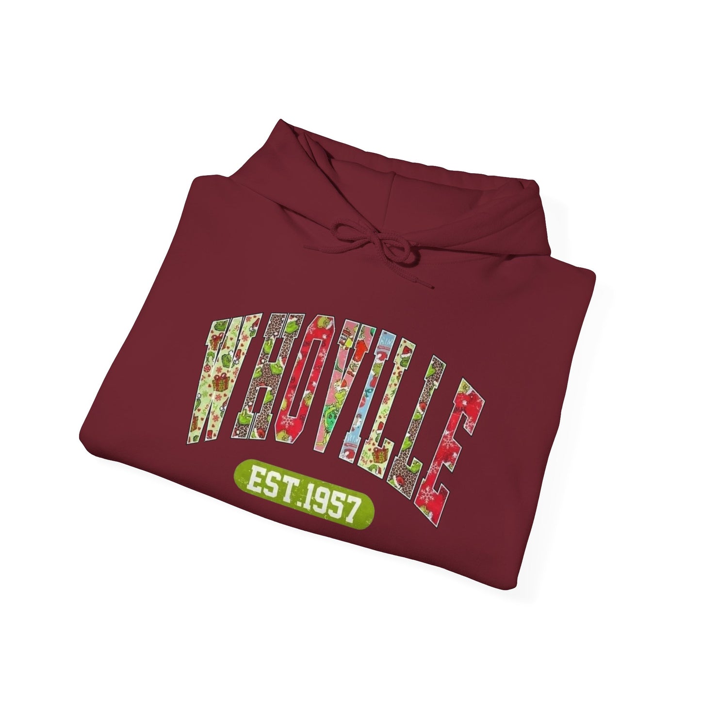Whoville The Grinch Christmas Graphic Hoodie Heavy Blend™ Hooded Sweatshirt
