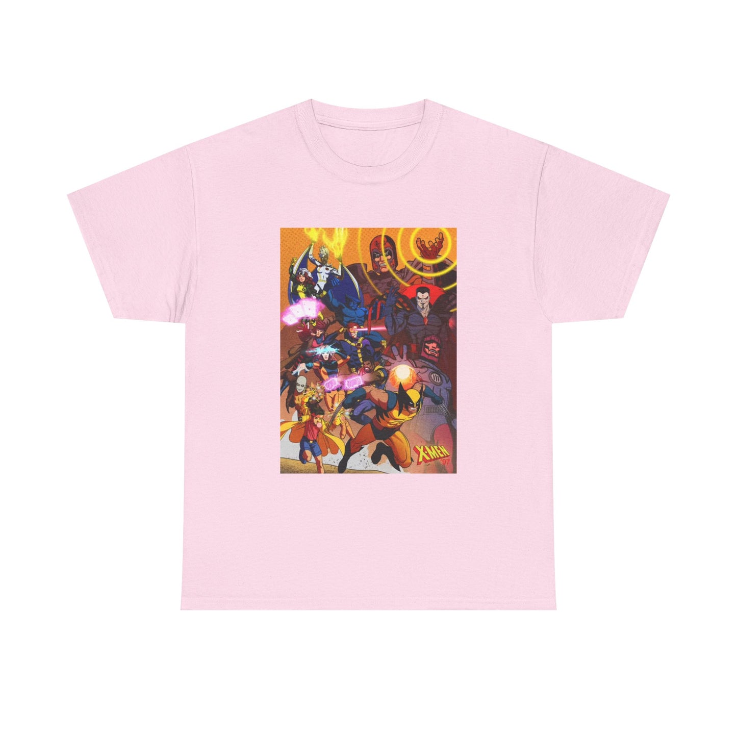 Cartoon Graphic Tee Xmen Comic Book Retro Vintage Tee Unisex Heavy Cotton Tee