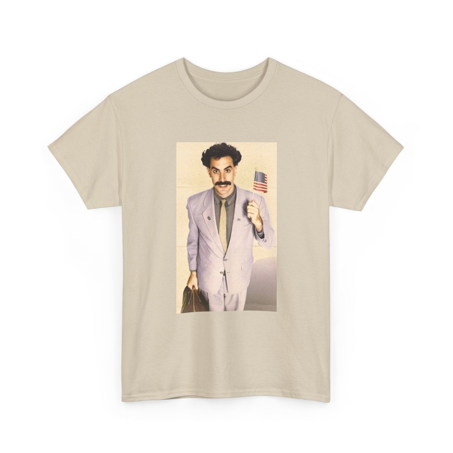Borat Comes to America Tshirt Funny Comedy Movie Unisex Heavy Cotton Tee