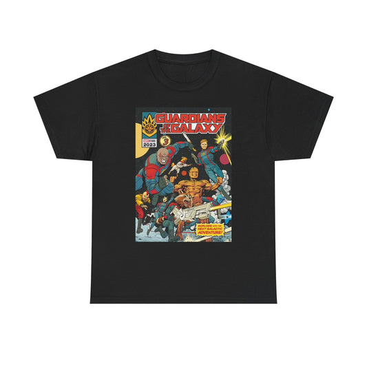 Galaxy Comic Graphic T Shirt Vintage Retro Unisex Heavy Cotton Tee