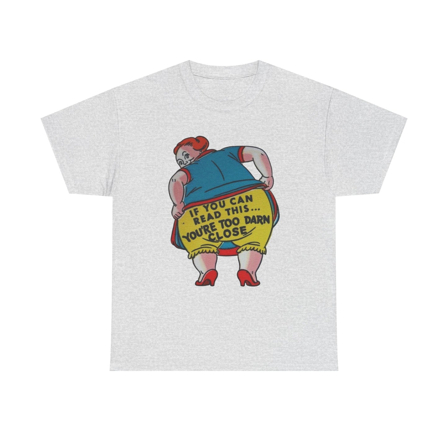 If You Can Read This Funny Hilarious Jokes Graphic T-Shirt Unisex Heavy Cotton