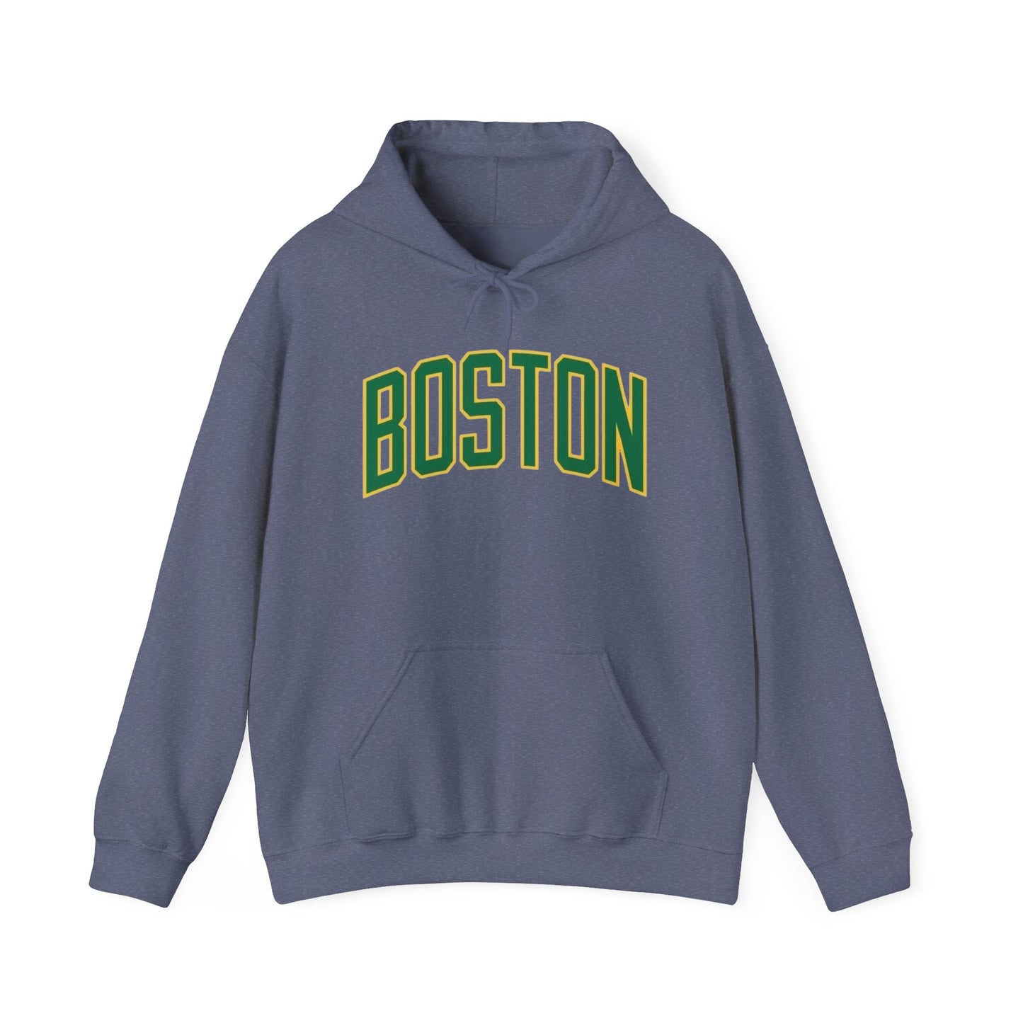 Boston Logo Graphic Hoodie Heavy Blend Sweatshirt NEW