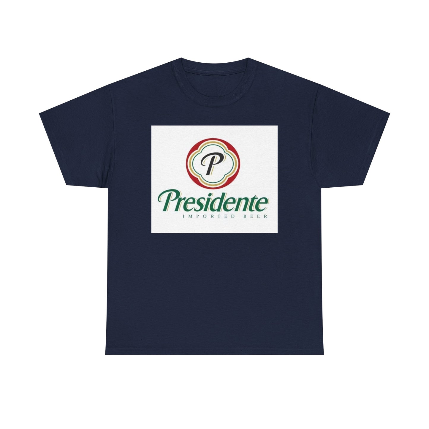 Presidente Dominican Beer Logo Shirt Retro Summer Unisex Heavy Cotton Tee