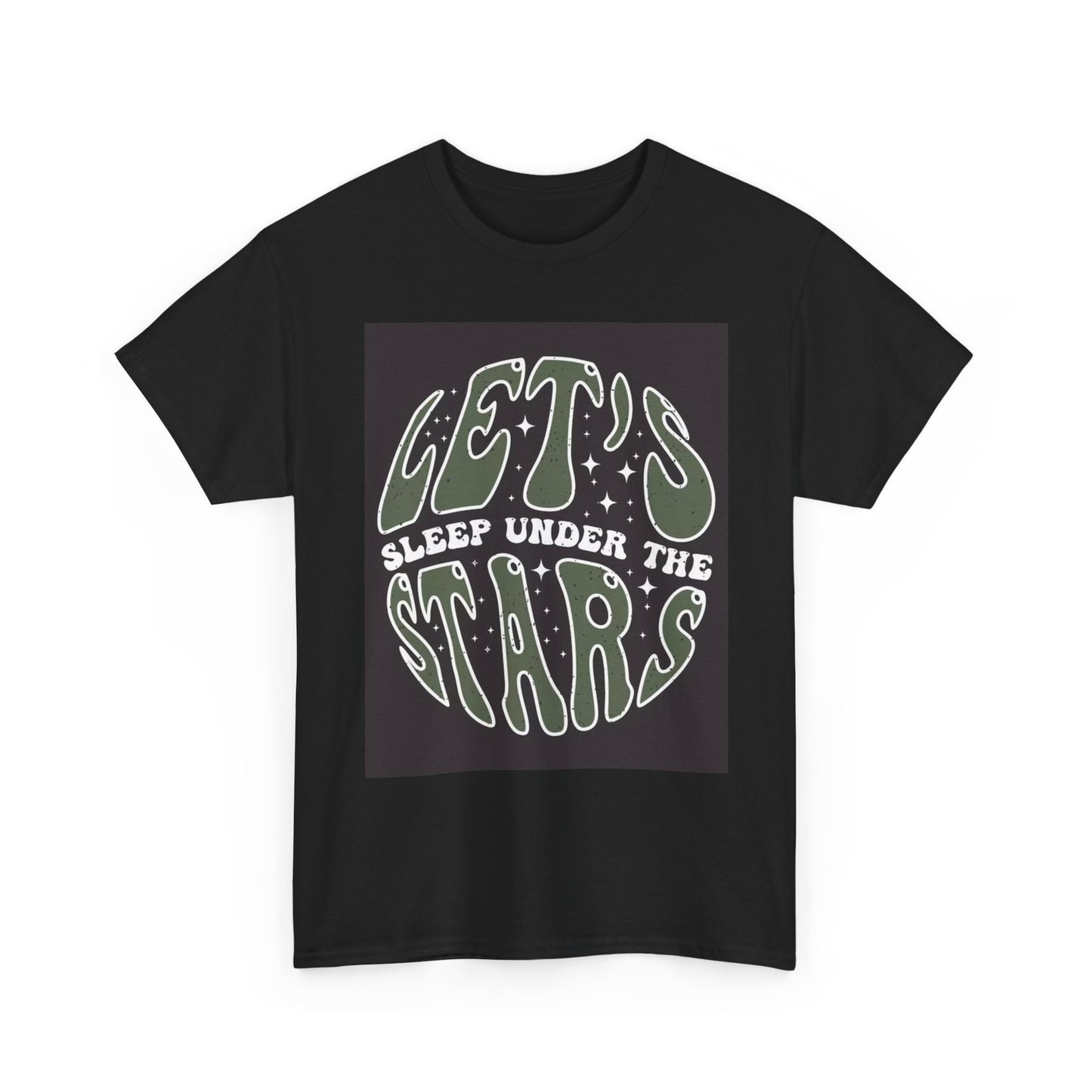 Lets Sleep Under The Stars Graphic T Shirt Unisex Heavy Cotton Tee
