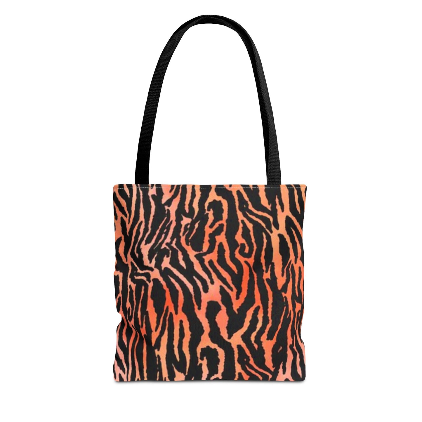 Orange Animal Print Tiger Multi Color Modern Hand Bag PurseTote Bag (AOP)