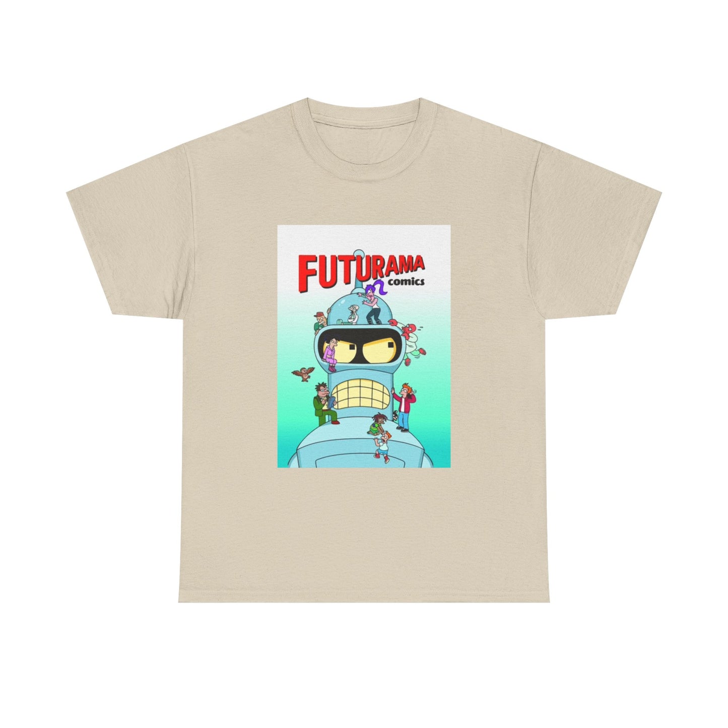 Futurama Shirt Bender Tv Series Graphic Funny Cartoon Unisex Heavy Cotton Tee