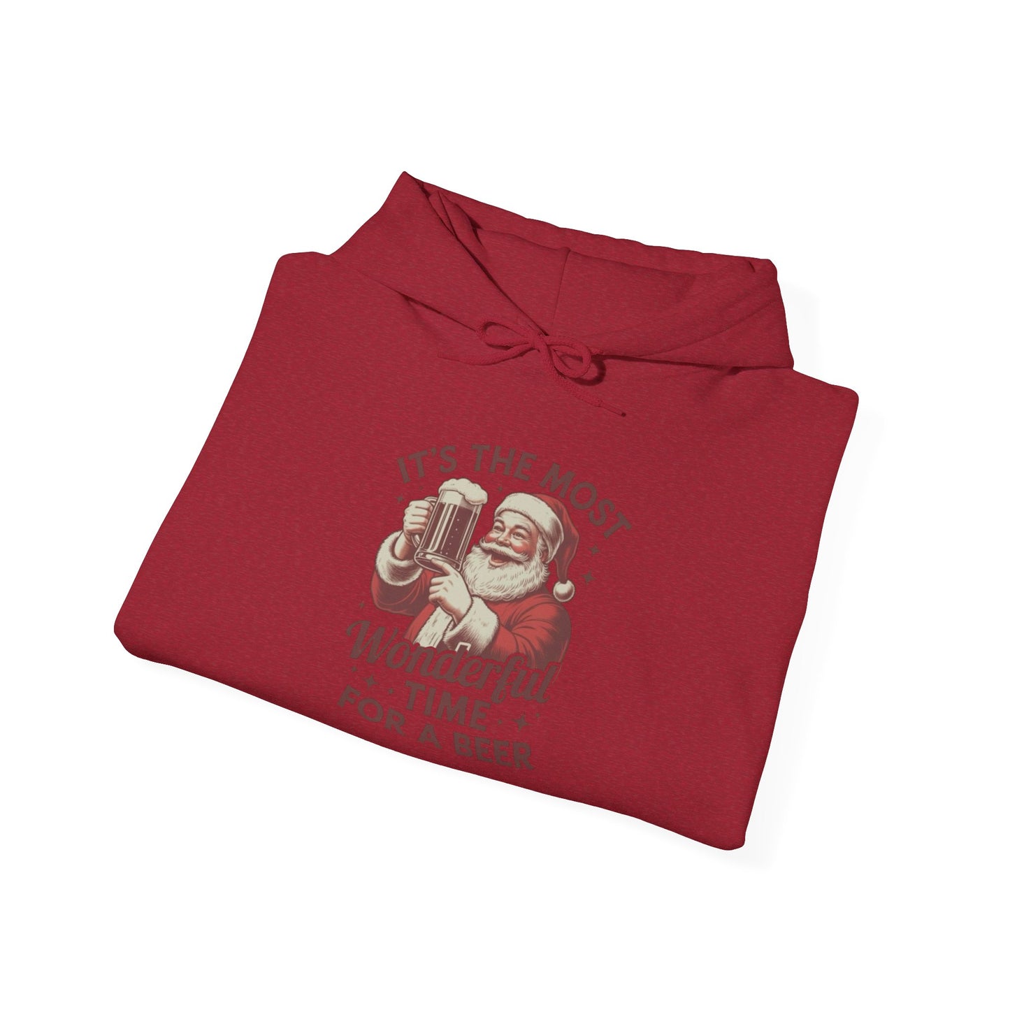 Santa's Beers Christmas Graphic Hoodie Unisex Heavy Blend™ Hooded Sweatshirt