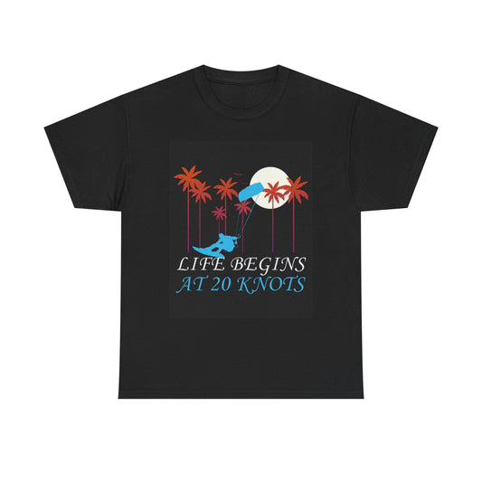 Kite Surfing Graphic T Shirt Knots Boating Outdoors Unisex Heavy Cotton Tee