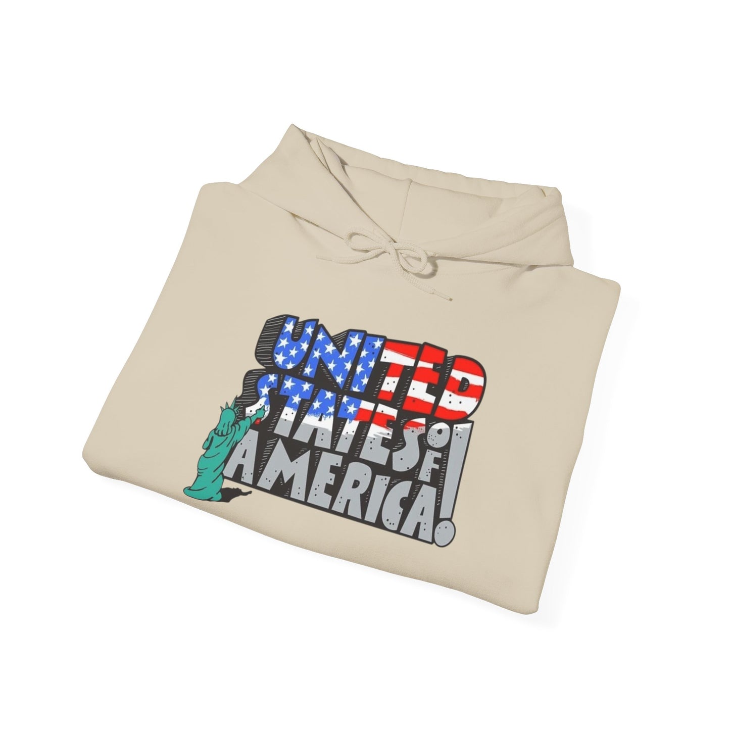 United States Of America Graphic Hoodie Unisex Heavy Blend™ Hooded Sweatshirt