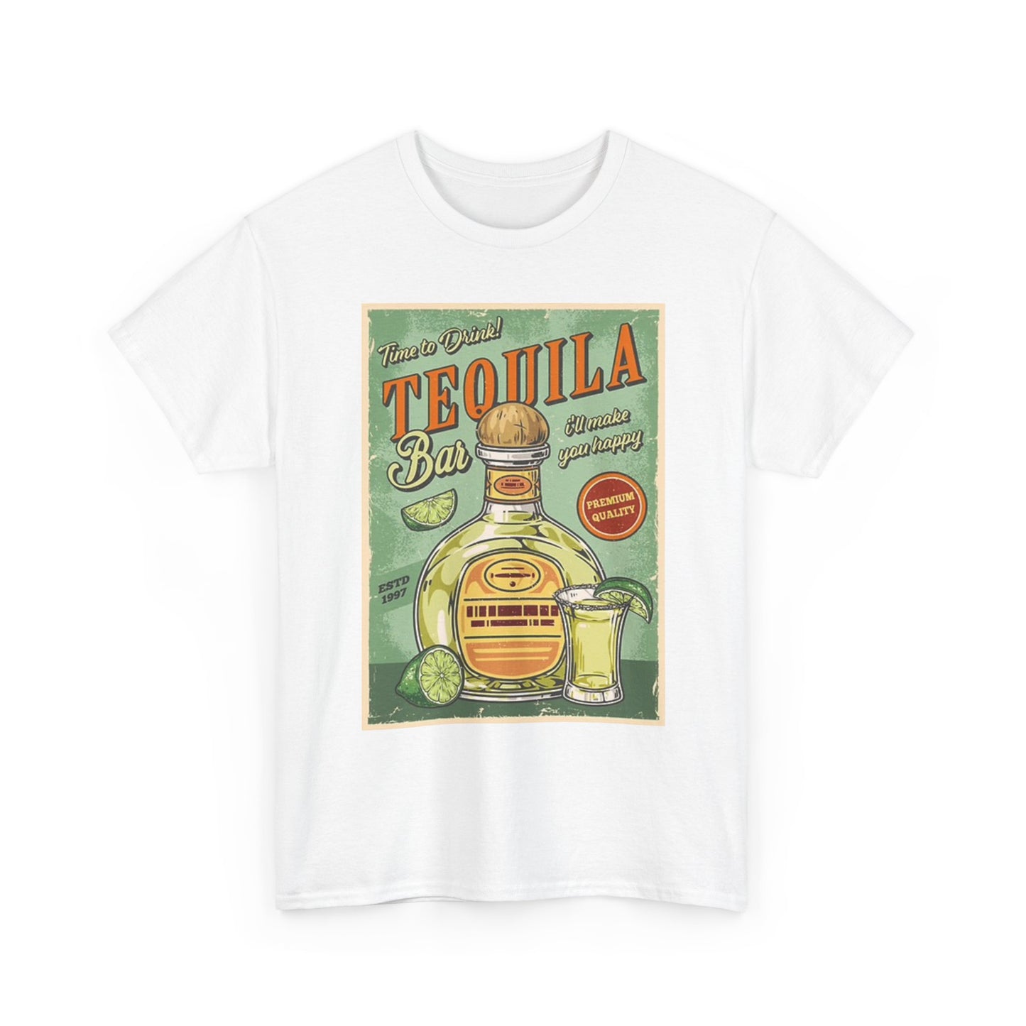 Time To Drink Tequila T Shirt BRAND NEW Apparel Unisex Graphic Tee USA