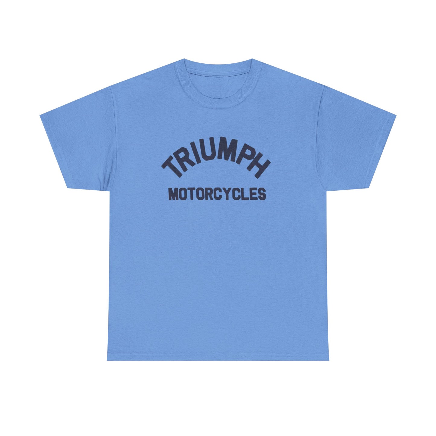 Triumph Motorcycles Tshirt Vintage Logo Classic Fit Unisex Heavy Cotton Tee