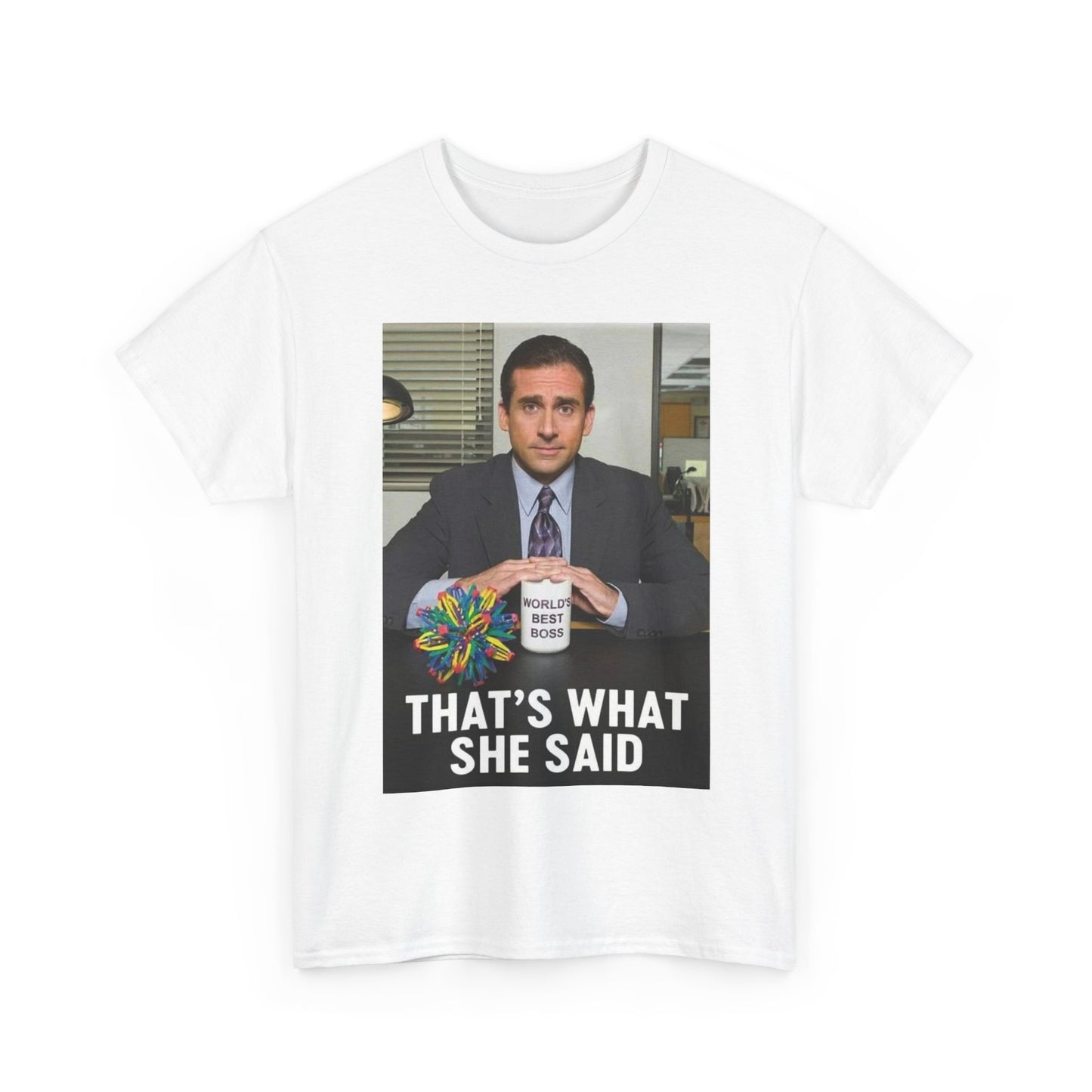 The Office Tshirt Michael Scott Funny Humor Retro TV Unisex Heavy Cotton Tee