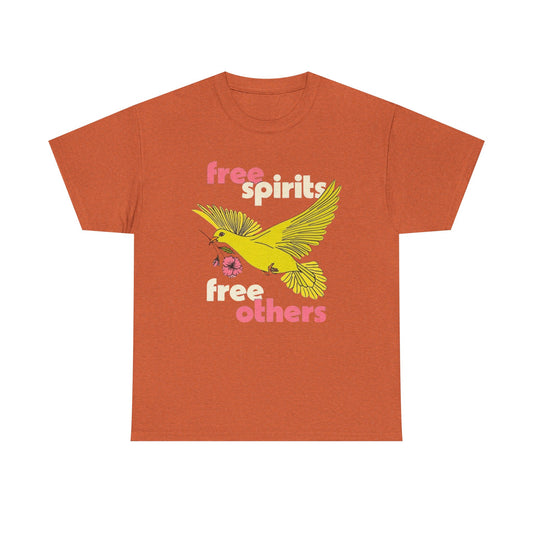 Free Spirits Free Others Graphic T Shirt Unisex Cotton Tee - New Gift - Tee