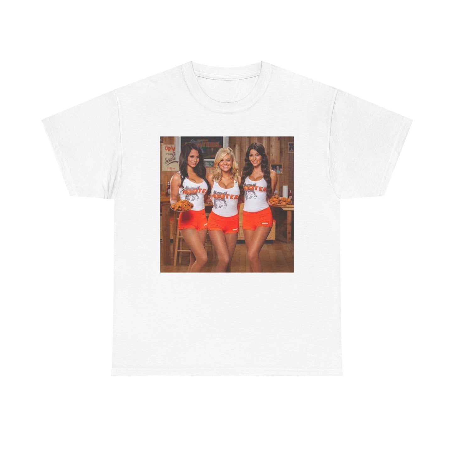 Hooters Models Retro T Shirt Unisex Heavy Cotton Tee Gift