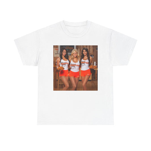 Hooters Models Retro T Shirt Unisex Heavy Cotton Tee Gift
