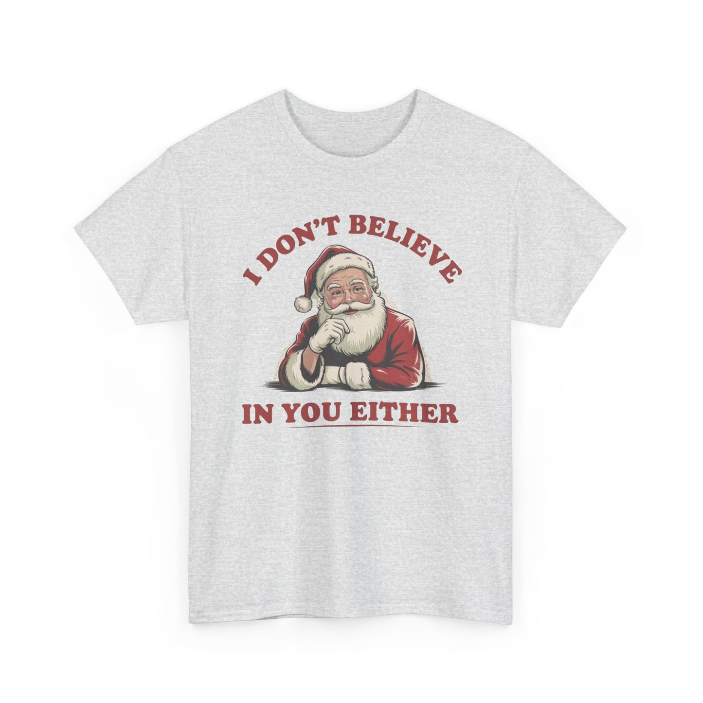 Santa's Real Funny Christmas Graphic T Shirt NEW Unisex Heavy Cotton Tee
