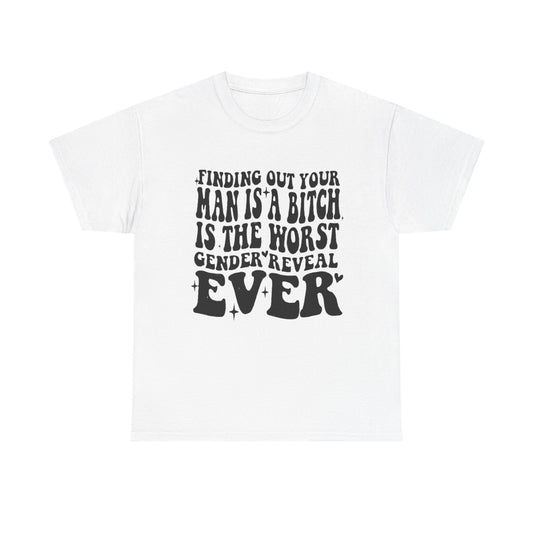 Funny Boyfriend Terrible Gender Reveal Graphic T Shirt Unisex Heavy Cotton Tee