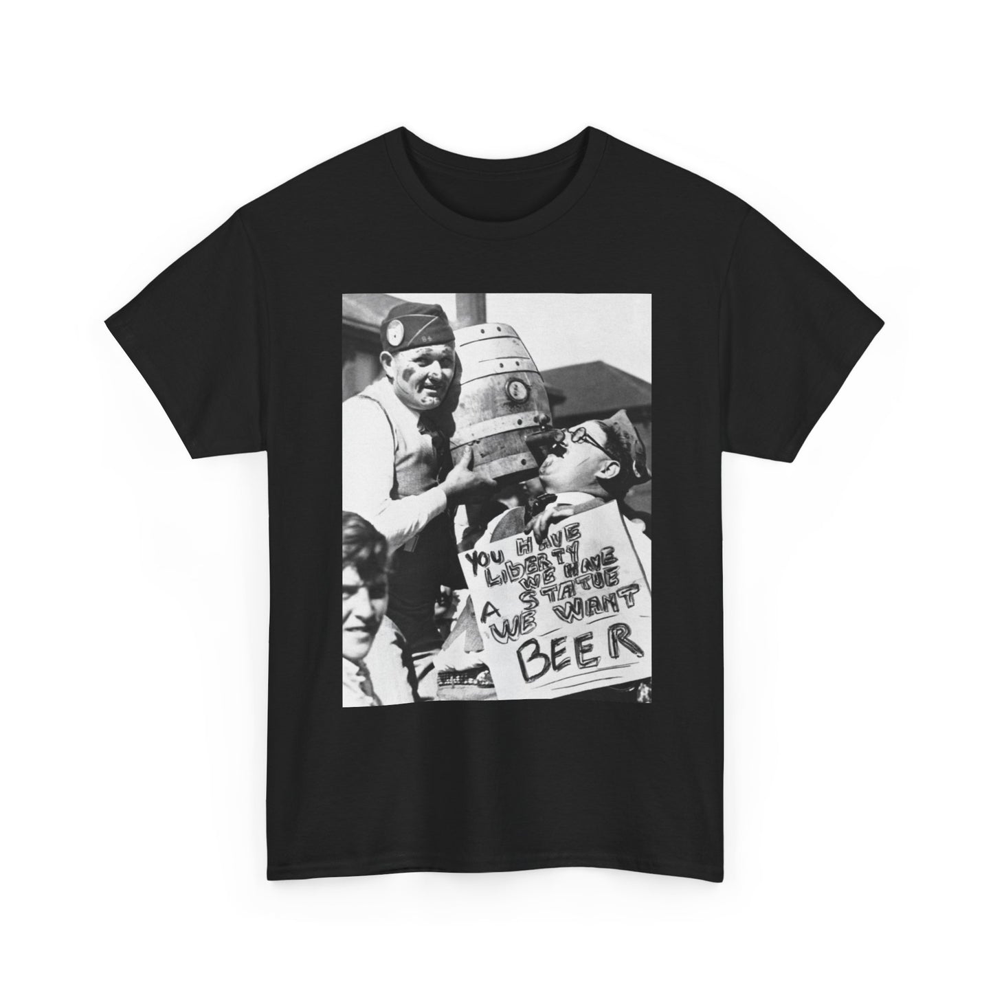 Vintage Beer Prohibition Graphic T Shirt NEW ADULT Unisex Heavy Cotton Tee