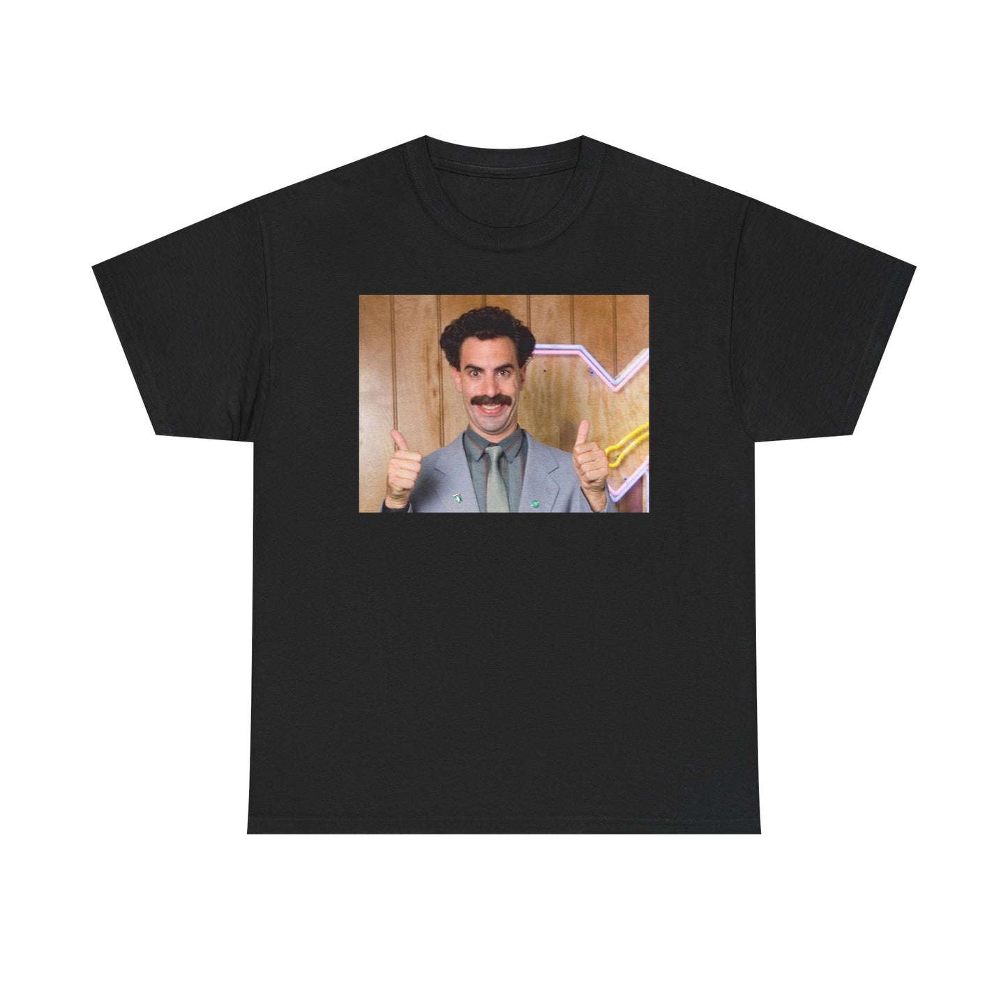 Borat Thumbs up Tshirt Coming to America Funny Movie retro Unisex Heavy Cotton