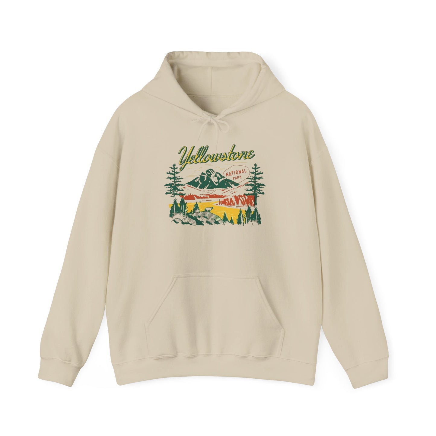 Yellowstone Retro Graphic Hoodie Unisex Heavy Blend™ Hooded Sweatshirt