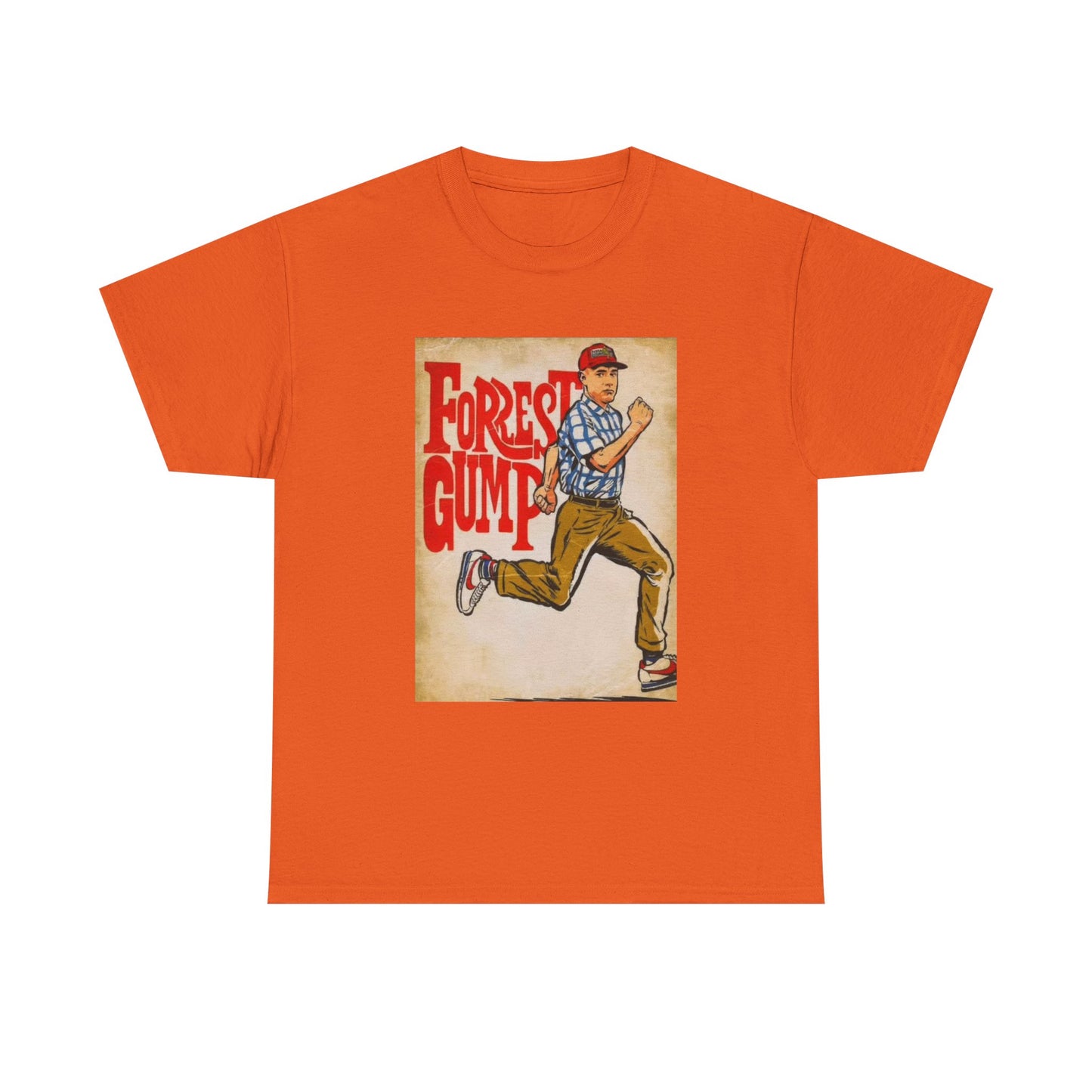 Forrest Gump Tshirt Vintage Retro Movie Poster Unisex Heavy Cotton Tee