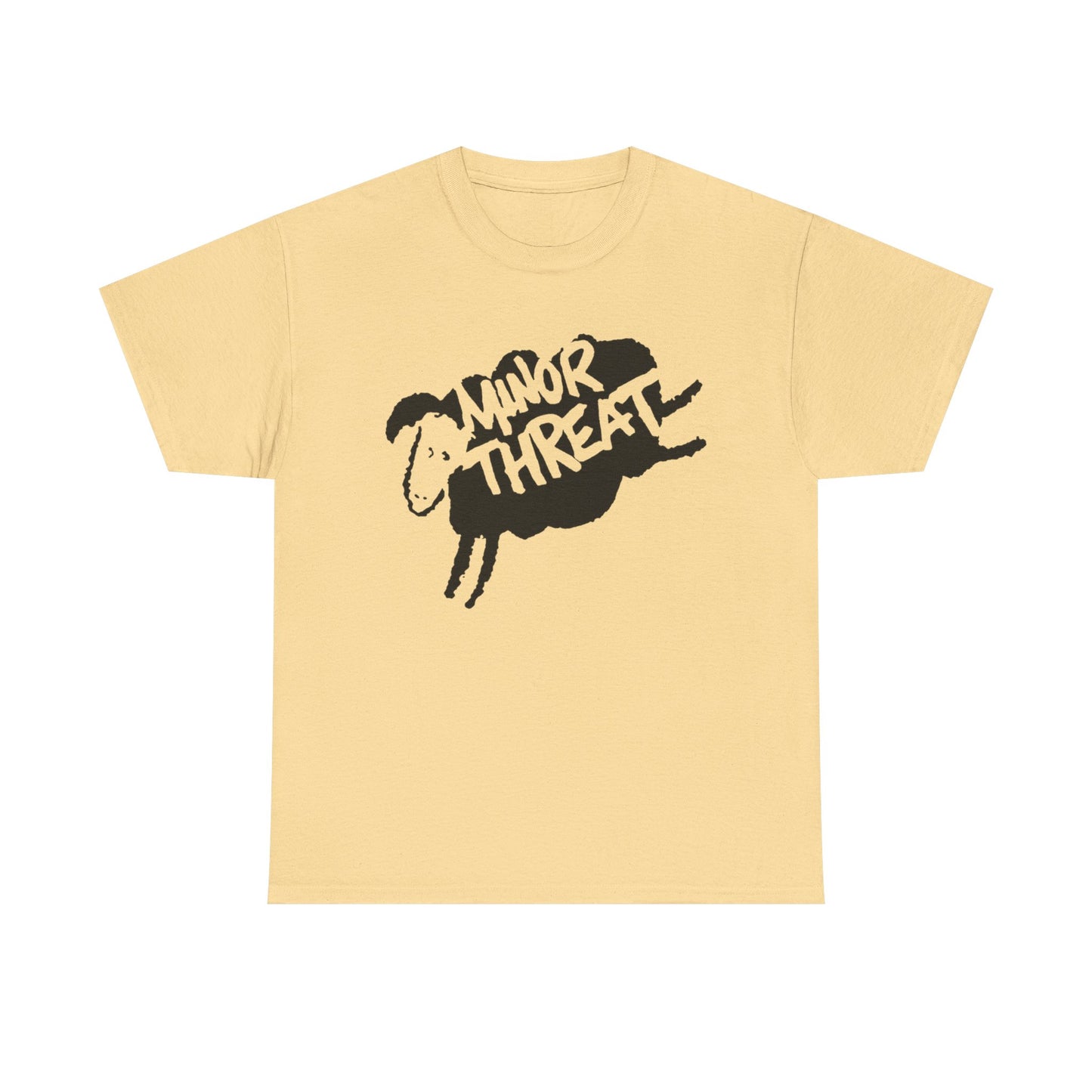 Minor Threat Sheep Graphic T Shirt Unisex Heavy Cotton Tee