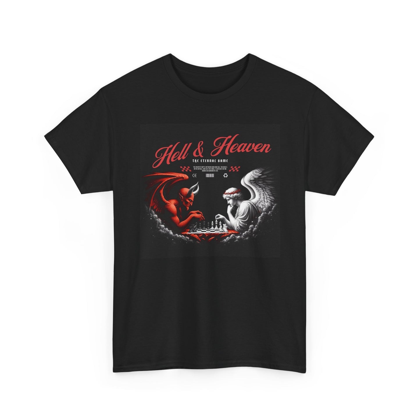 Hell In Heaven Graphic T Shirt Street Wear Apparel Unisex Heavy Cotton Tee