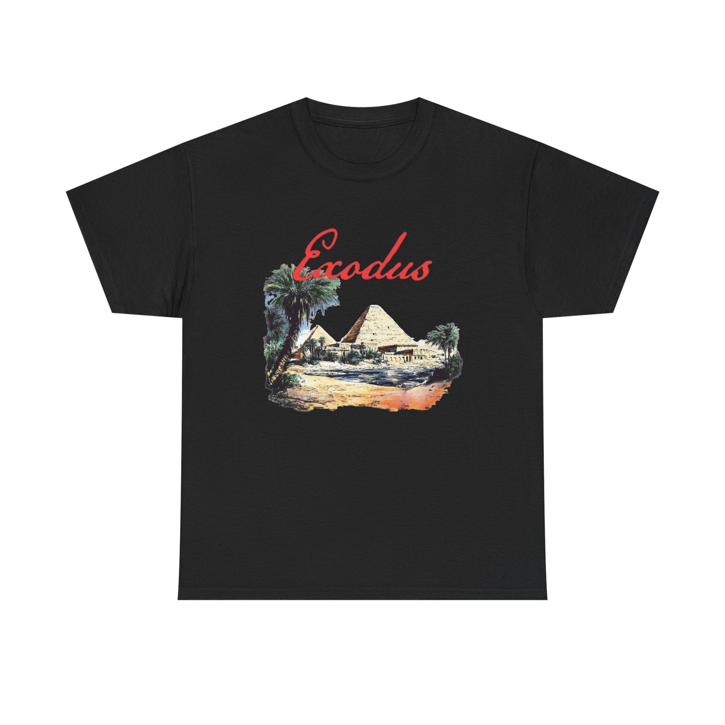 Exodus Graphic T Shirt Unisex Heavy Cotton Tee