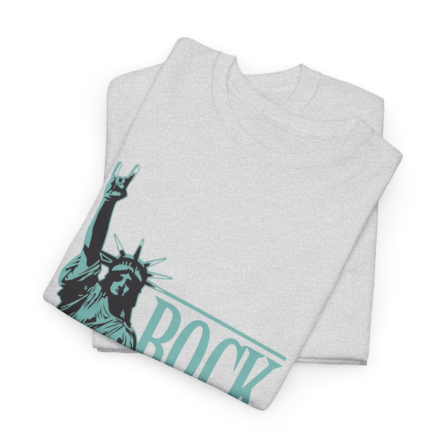 Rock On America Graphic T Shirt Unisex Heavy Cotton Tee