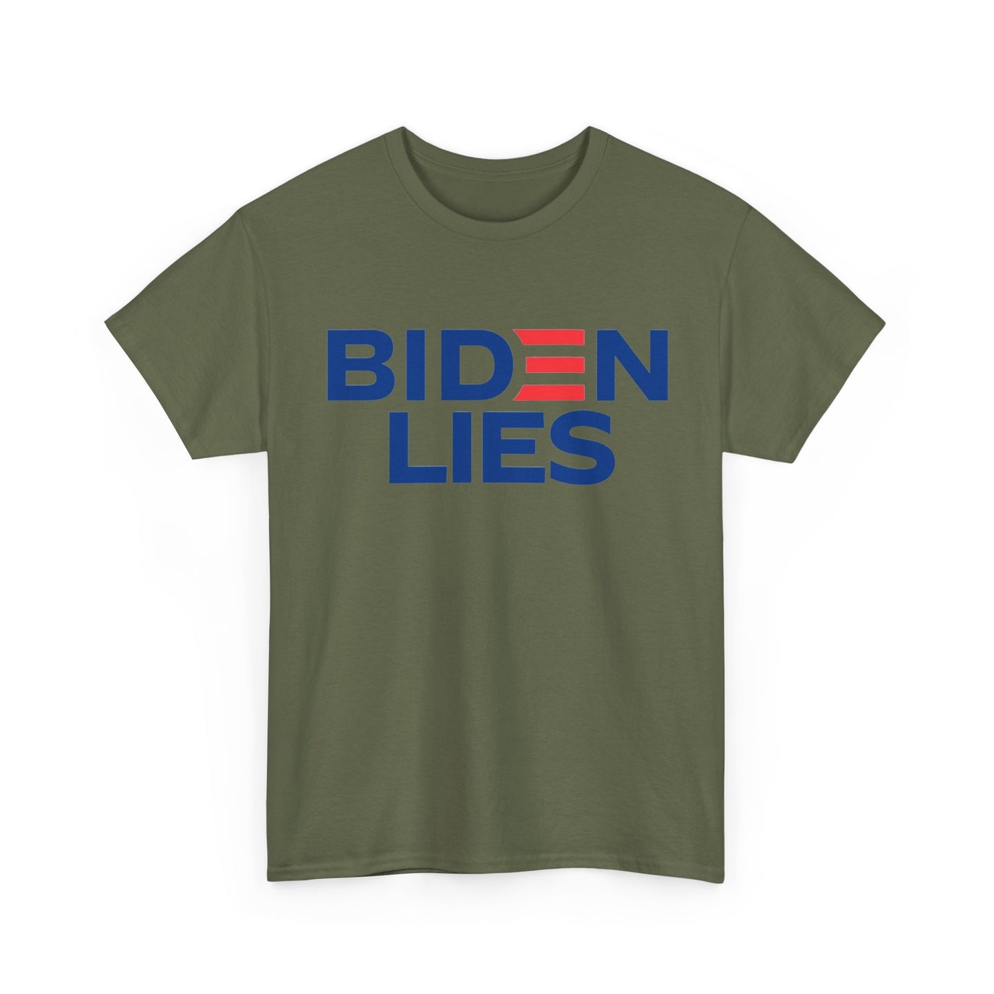 Biden Lies Shirt Funny Trump 2024 Graphic Unisex Heavy Cotton Tee