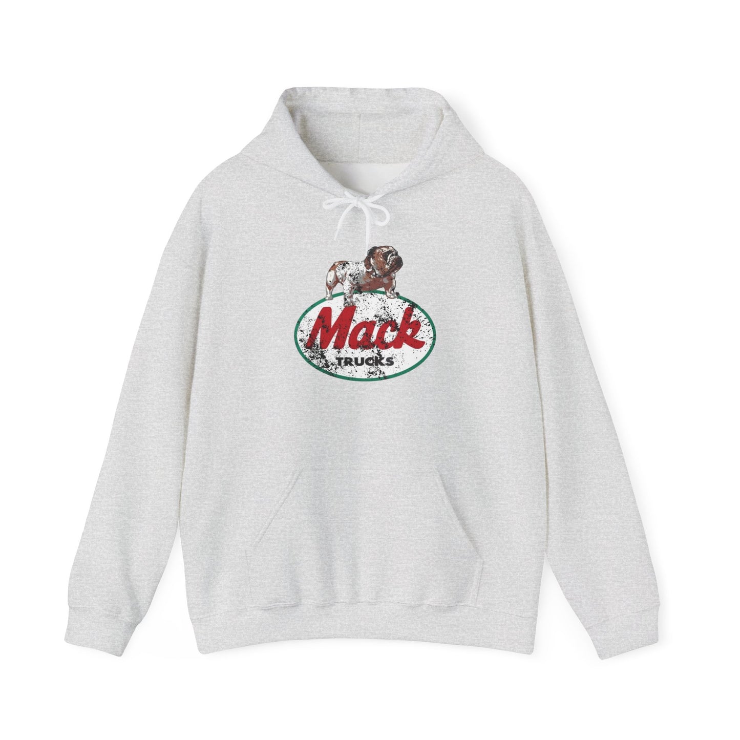 Mack Trucks Vintage Bulldog Graphic Hoodie Unisex Heavy Blend™ Hooded Sweatshirt