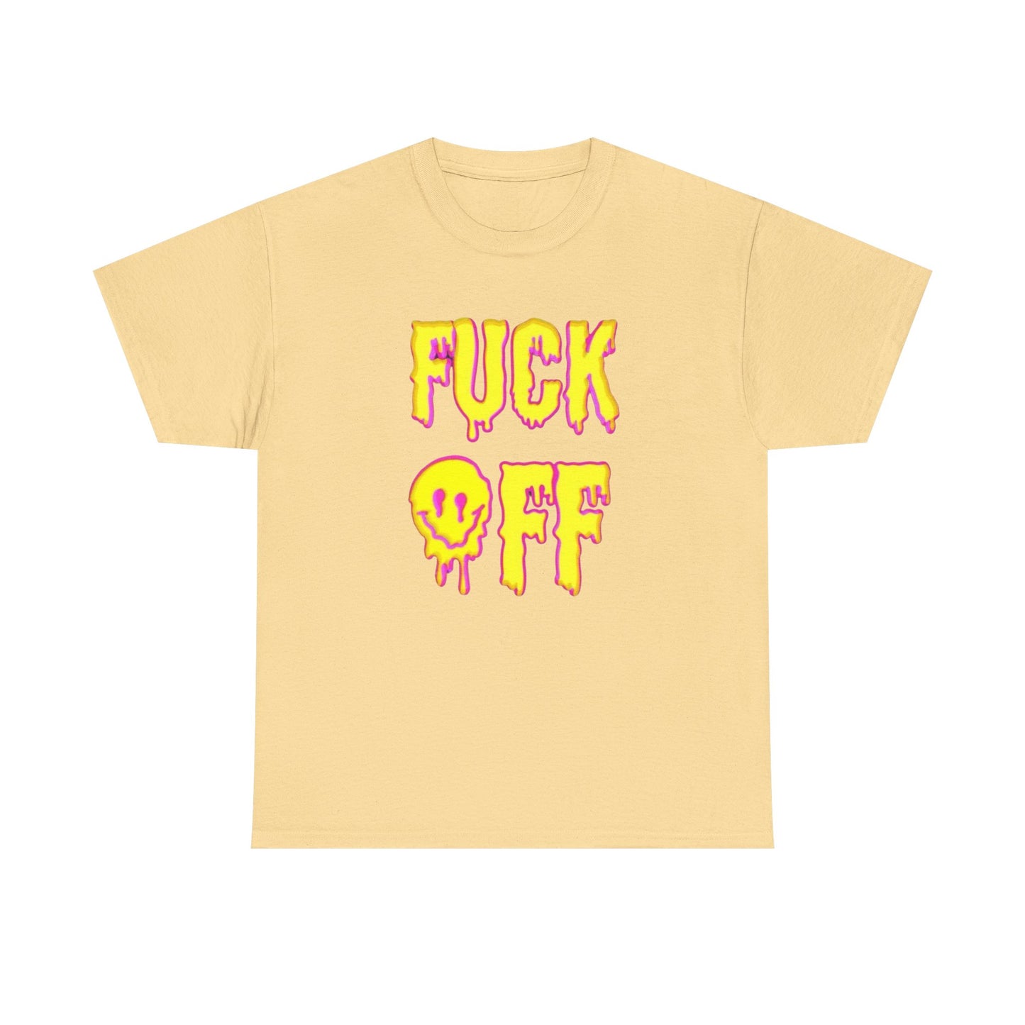 F Off Groovy Trippy Vibes Graphic T Shirt Unisex Heavy Cotton Tee