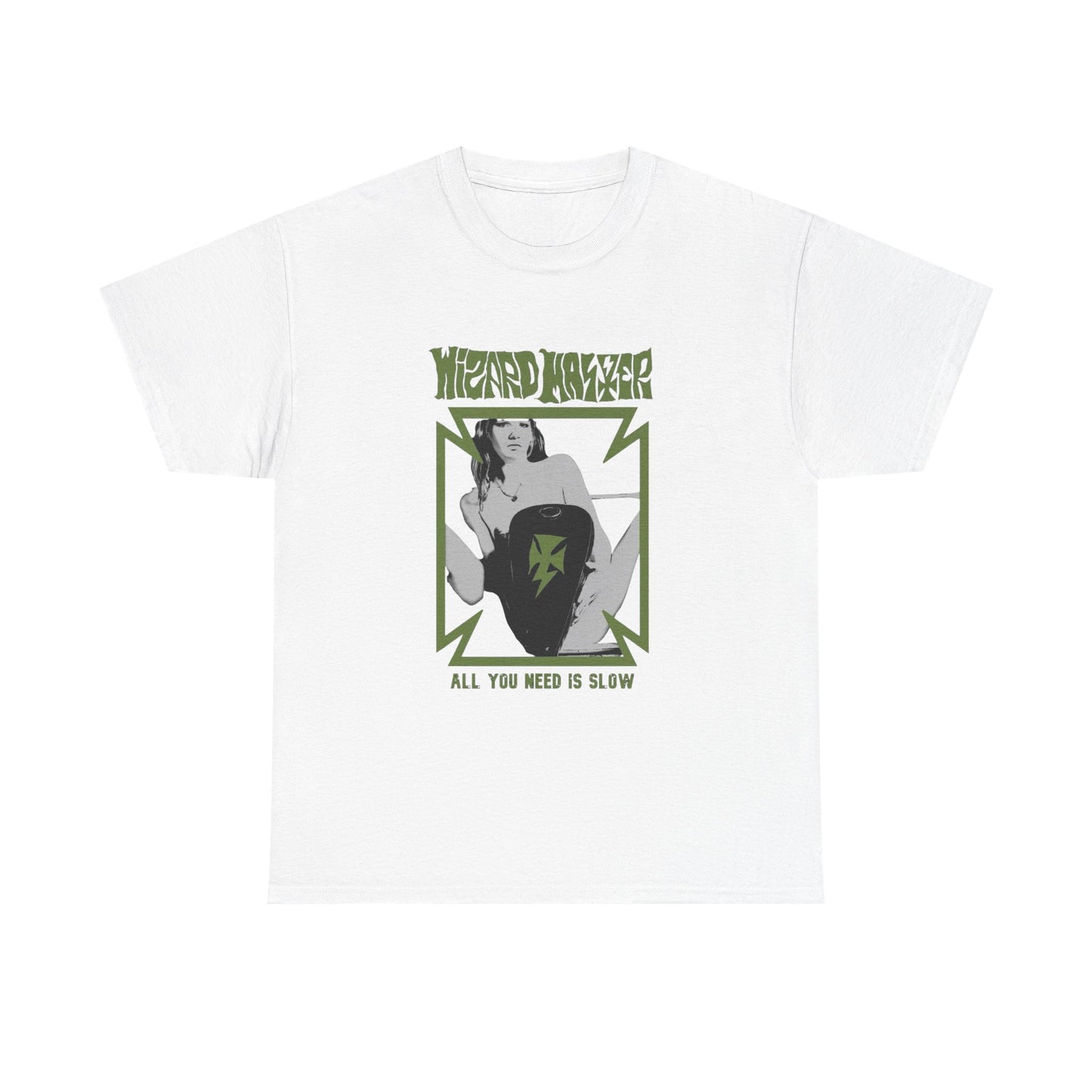 Wizard Master Poster Vintage Graphic T Shirt Unisex Heavy Cotton Tee