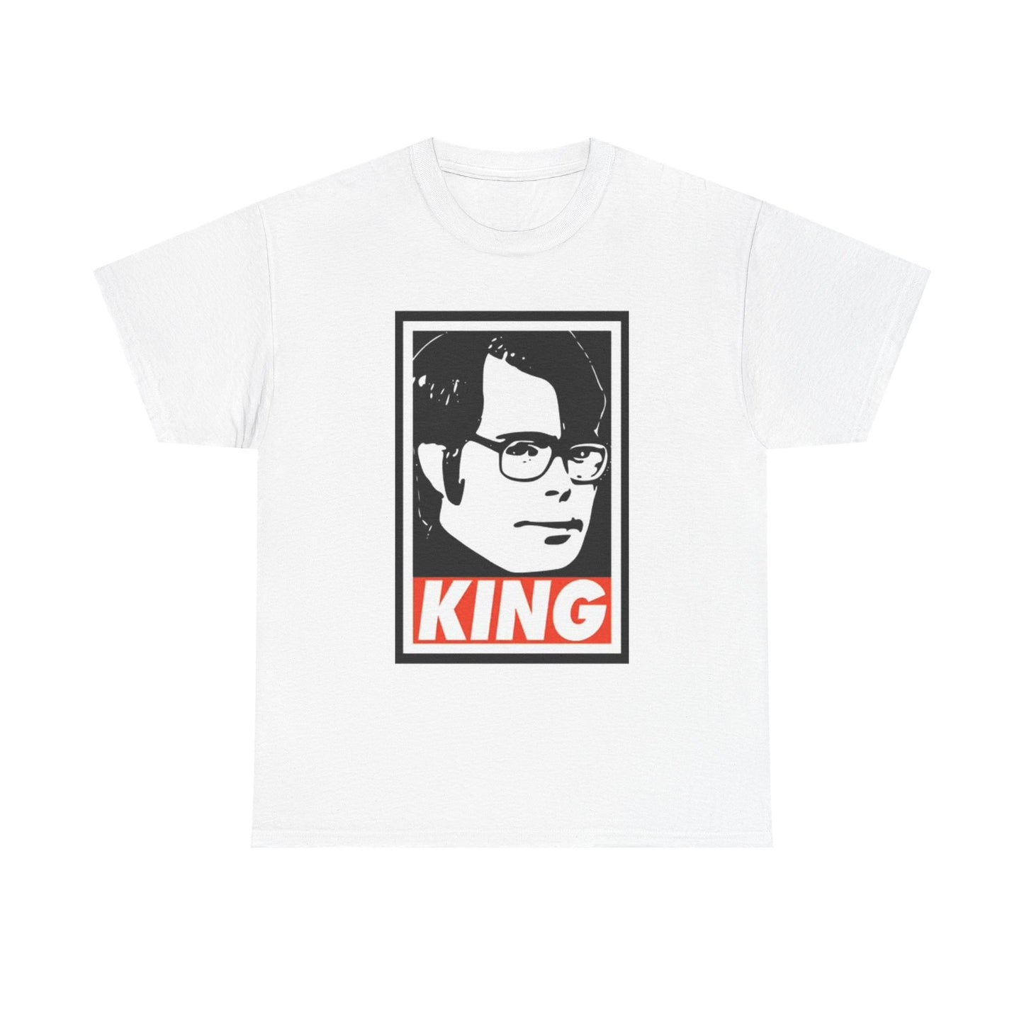 Stephen King Shirt Retro Poster Horror Funny Gift Scary Unisex Heavy Cotton Tee