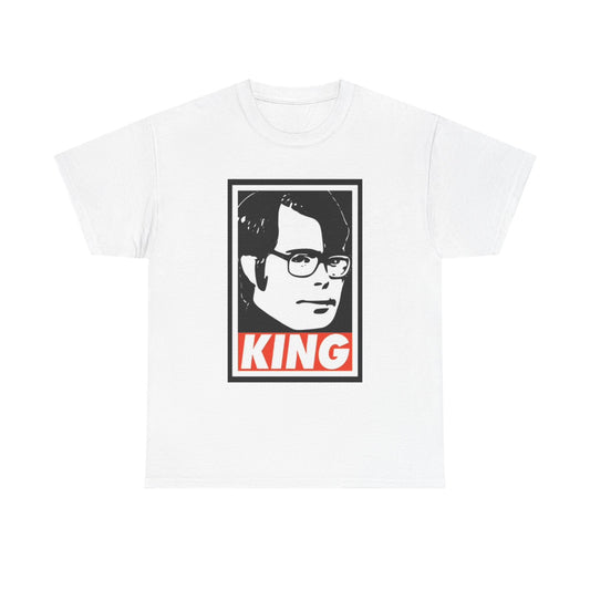 Stephen King Shirt Retro Poster Horror Funny Gift Scary Unisex Heavy Cotton Tee