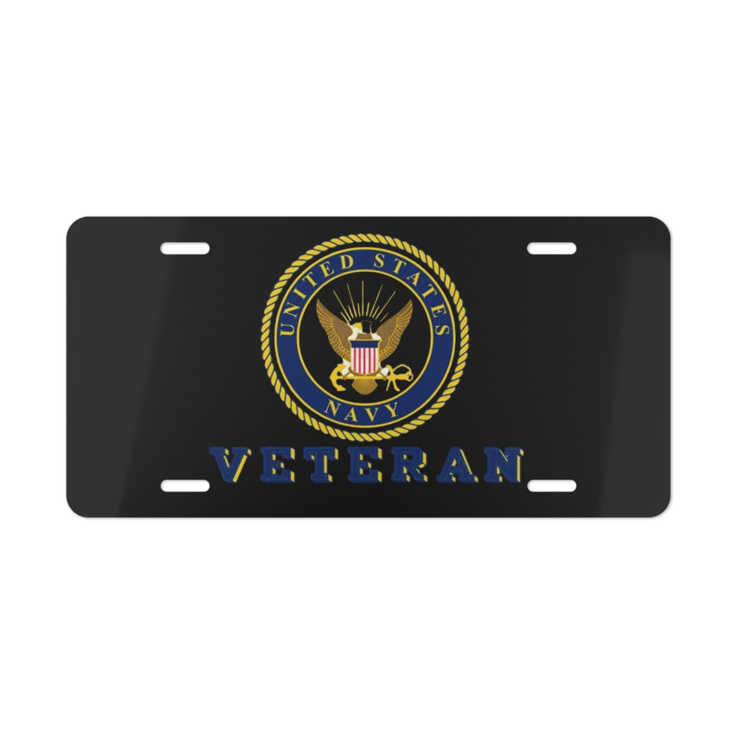 United States Navy Veteran AMERICAN MADE Vanity License Plate