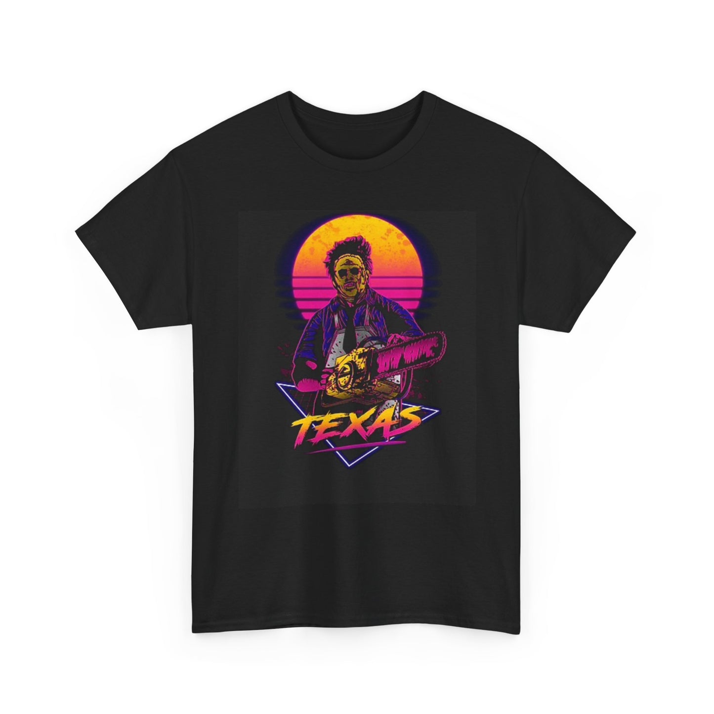 Texas Chainsaw Graphic T Shirt Funny Horror Halloween Unisex Heavy Cotton Tee