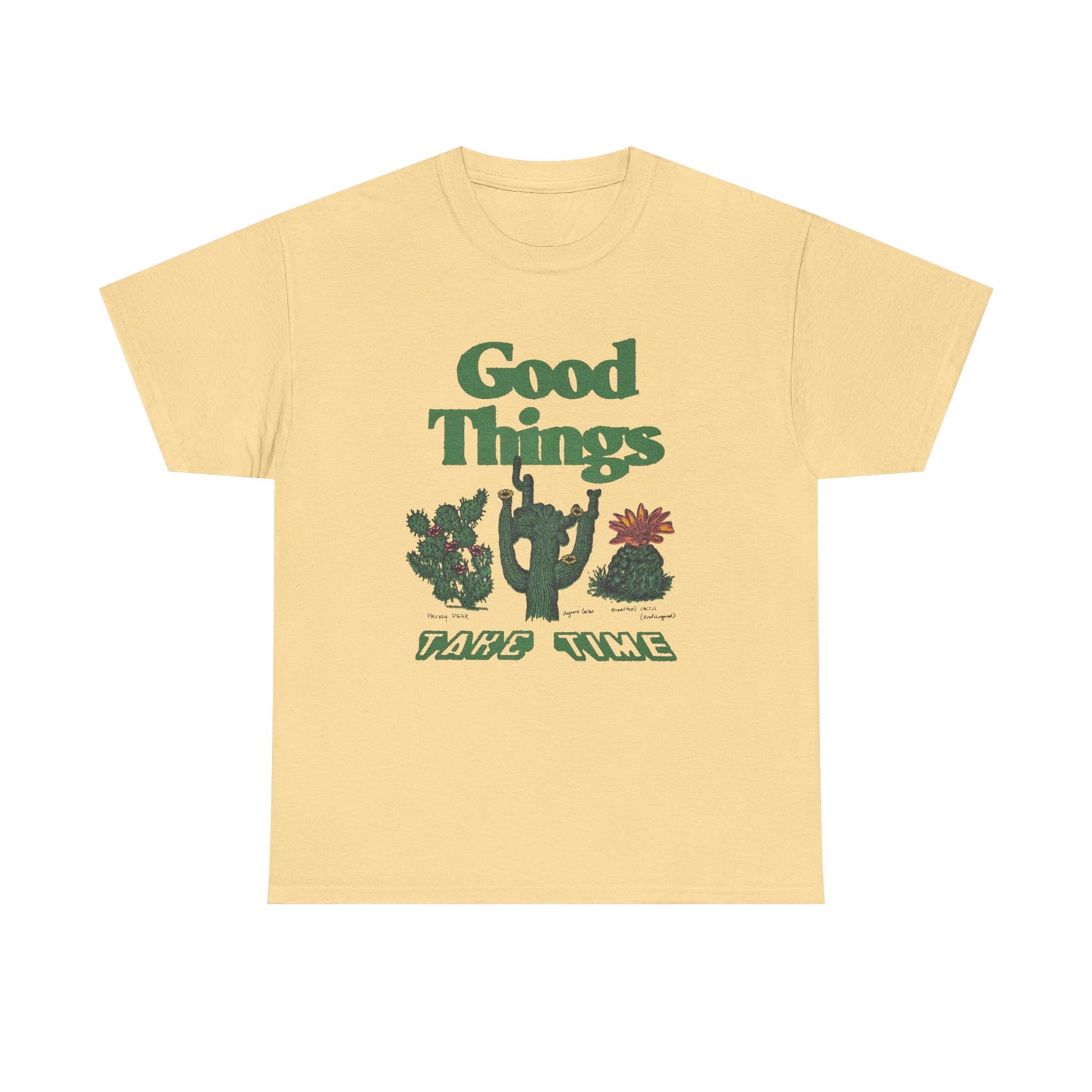 Good Things Take Time Graphic T Shirt Unisex Heavy Cotton Tee Gift Vintage