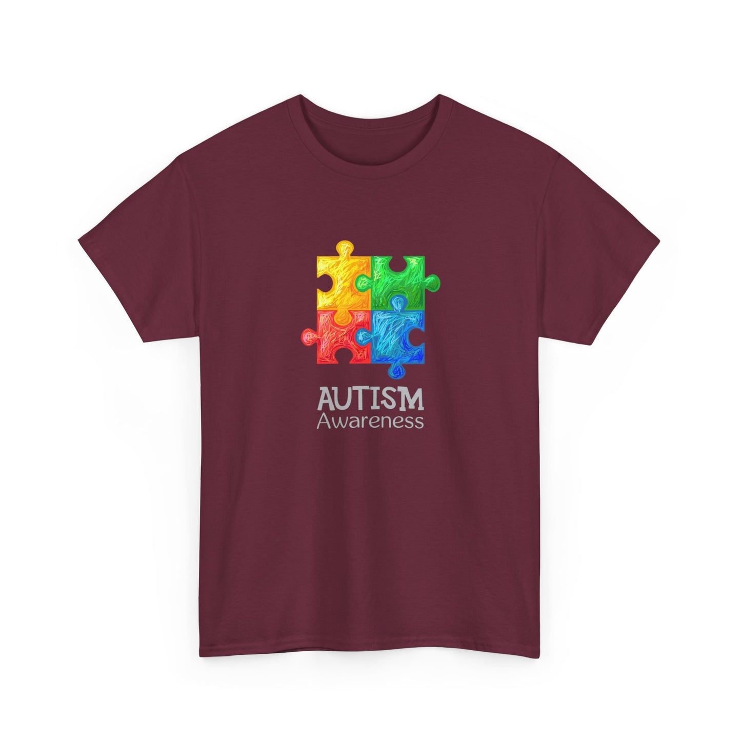 Autism Tshirt awareness health care nursing mental health Unisex Heavy Cotton