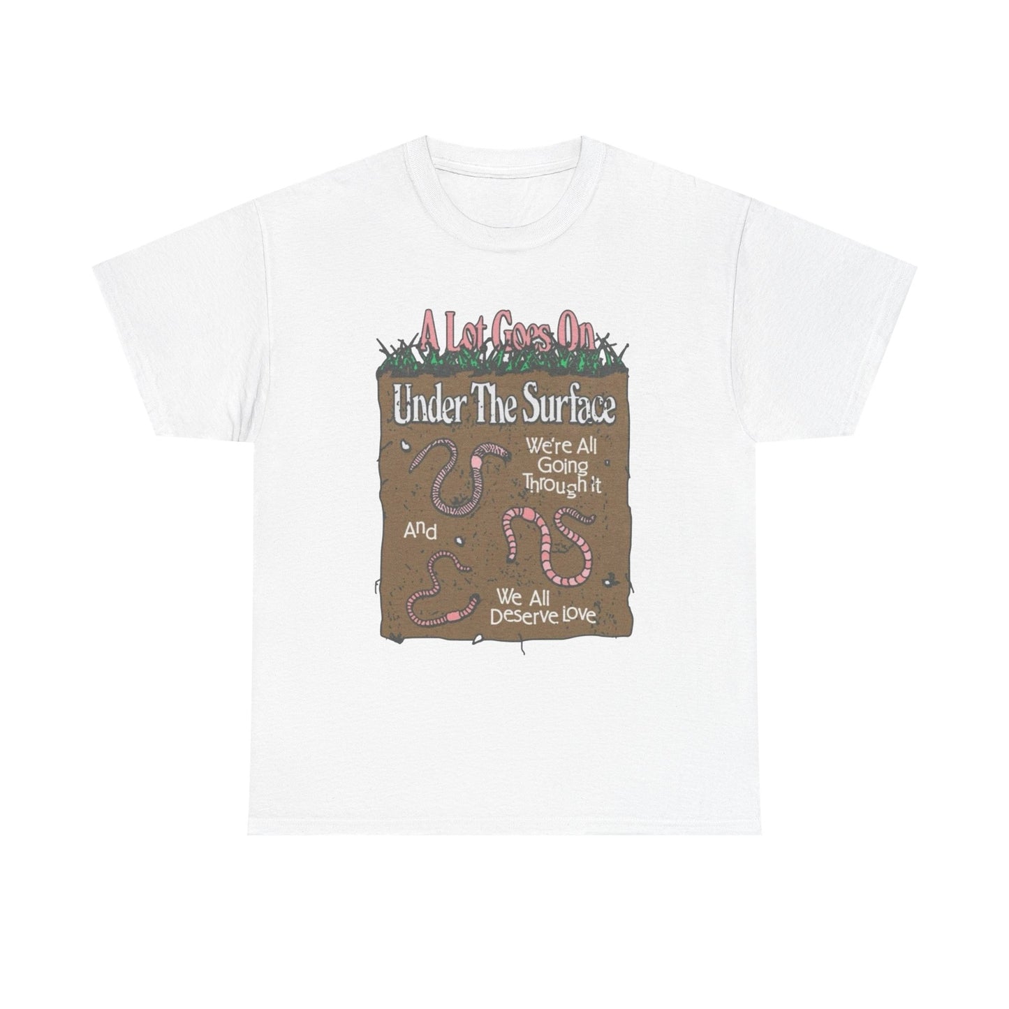Under The Surface Graphic T-Shirt Gift NEW Unisex Heavy Cotton Tee